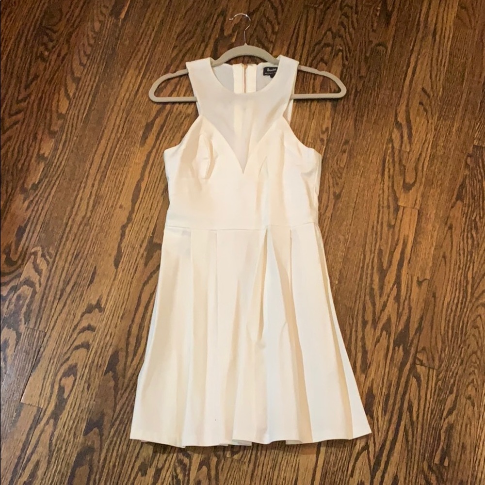 Bardot cream dress.